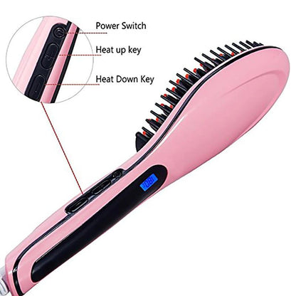 Electric Hot Comb Hair Straightener