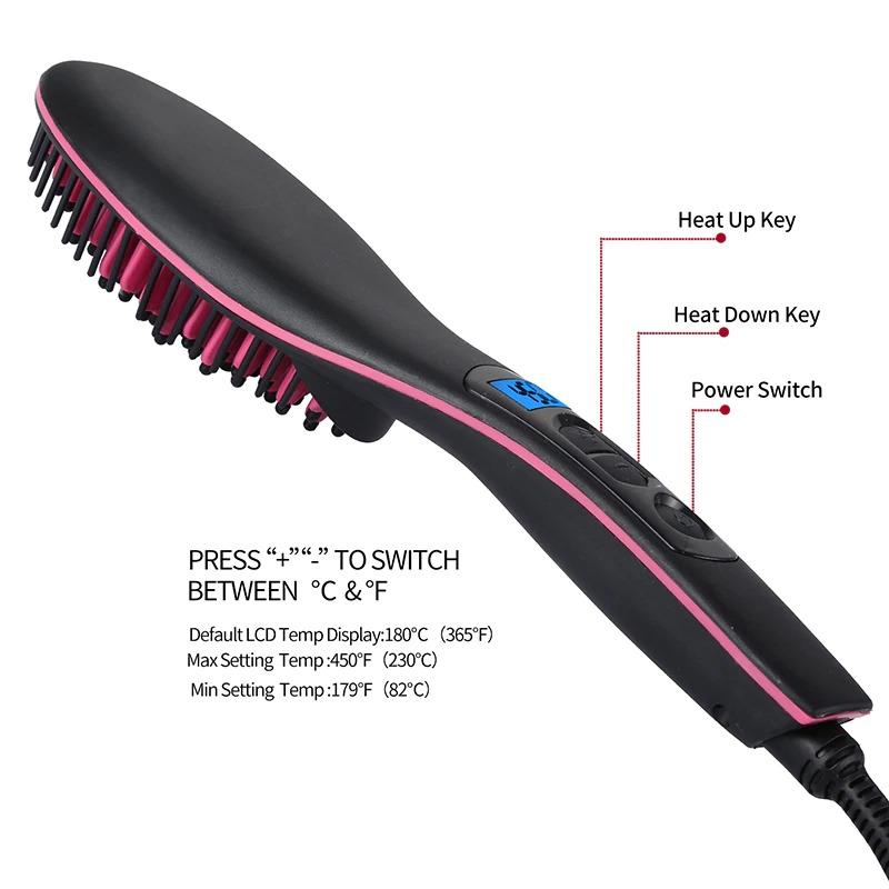 Electric Hot Comb Hair Straightener