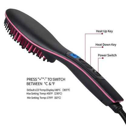 Electric Hot Comb Hair Straightener