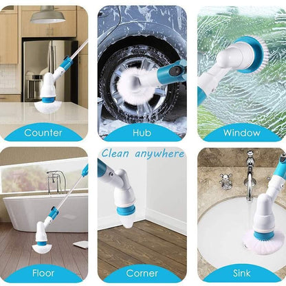 Wireless Electric Turbo Scrub Cleaner Set