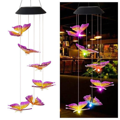 Color Changing Solar Powered LED Light - Wind Chimes Lights