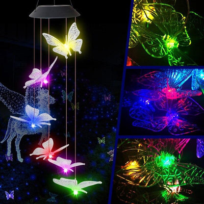 Color Changing Solar Powered LED Light - Wind Chimes Lights