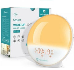 Digital Sunrise Alarm Clock Smart Wake Up Light Alarm Clock Works with Alexa