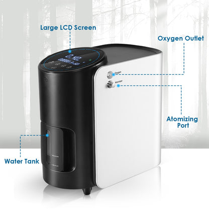 Portable Oxygen Concentrator 2.0 with Adjustable Flow Full Oxygen Therapy at Home