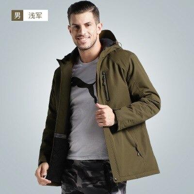 Men Women Thick USB Heated Coat Waterproof Windbreaker