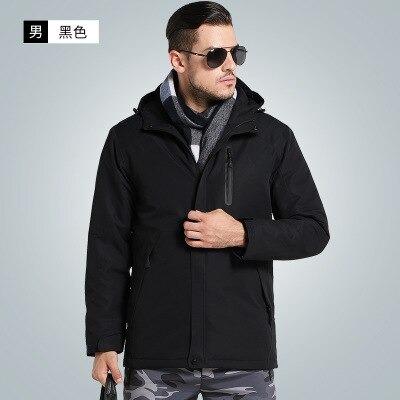 Men Women Thick USB Heated Coat Waterproof Windbreaker