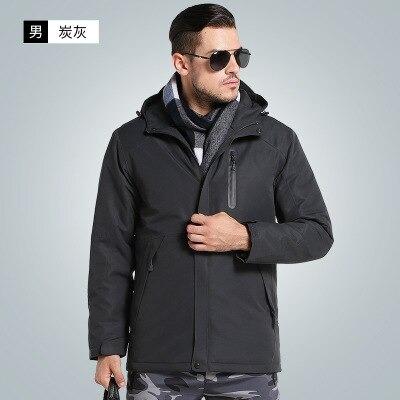 Men Women Thick USB Heated Coat Waterproof Windbreaker