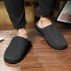 Image of Home Mens Sheepskin Slippers Fur Flat Casual Shoe