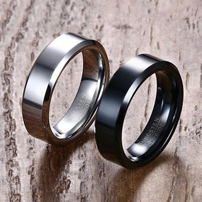 Black Tungsten Spinner Ring Spinning Wedding Band