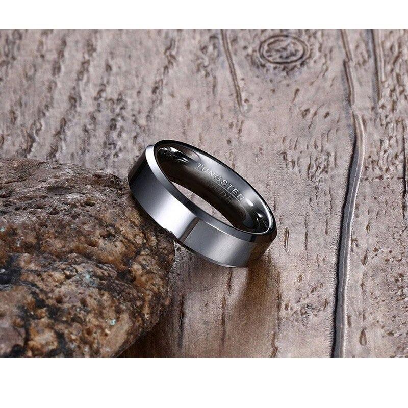 Black Tungsten Spinner Ring Spinning Wedding Band