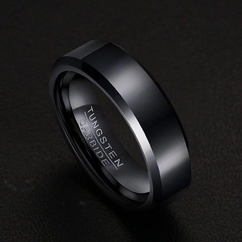 Black Tungsten Spinner Ring Spinning Wedding Band