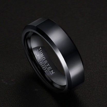 Black Tungsten Spinner Ring Spinning Wedding Band