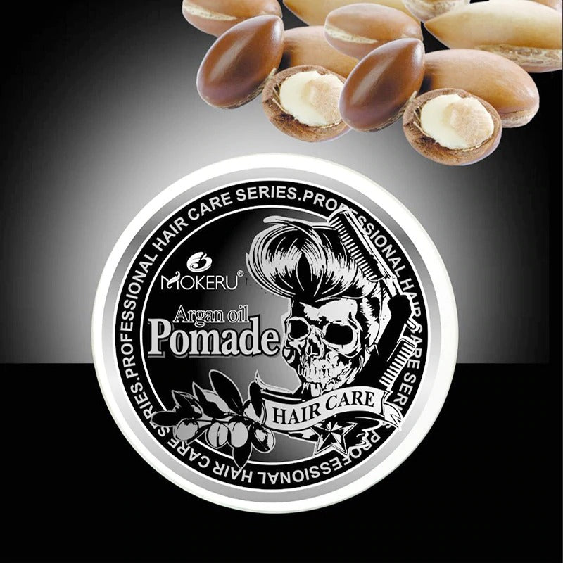 100g Natural Long Lasting Pomade Extra Strong Hold Hair Gel Wax Argan Oil