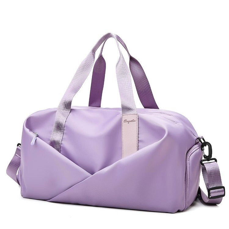 Fashion Weekend Bag Shoulder Weekend Bag Women with Zipped Pockets Overnight Bag