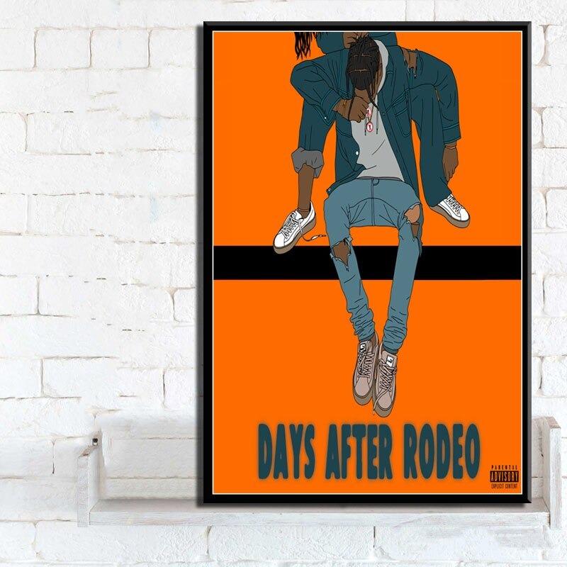 Hot Travis Scott Astroworld Rap Music Singer Wrapped Canvas