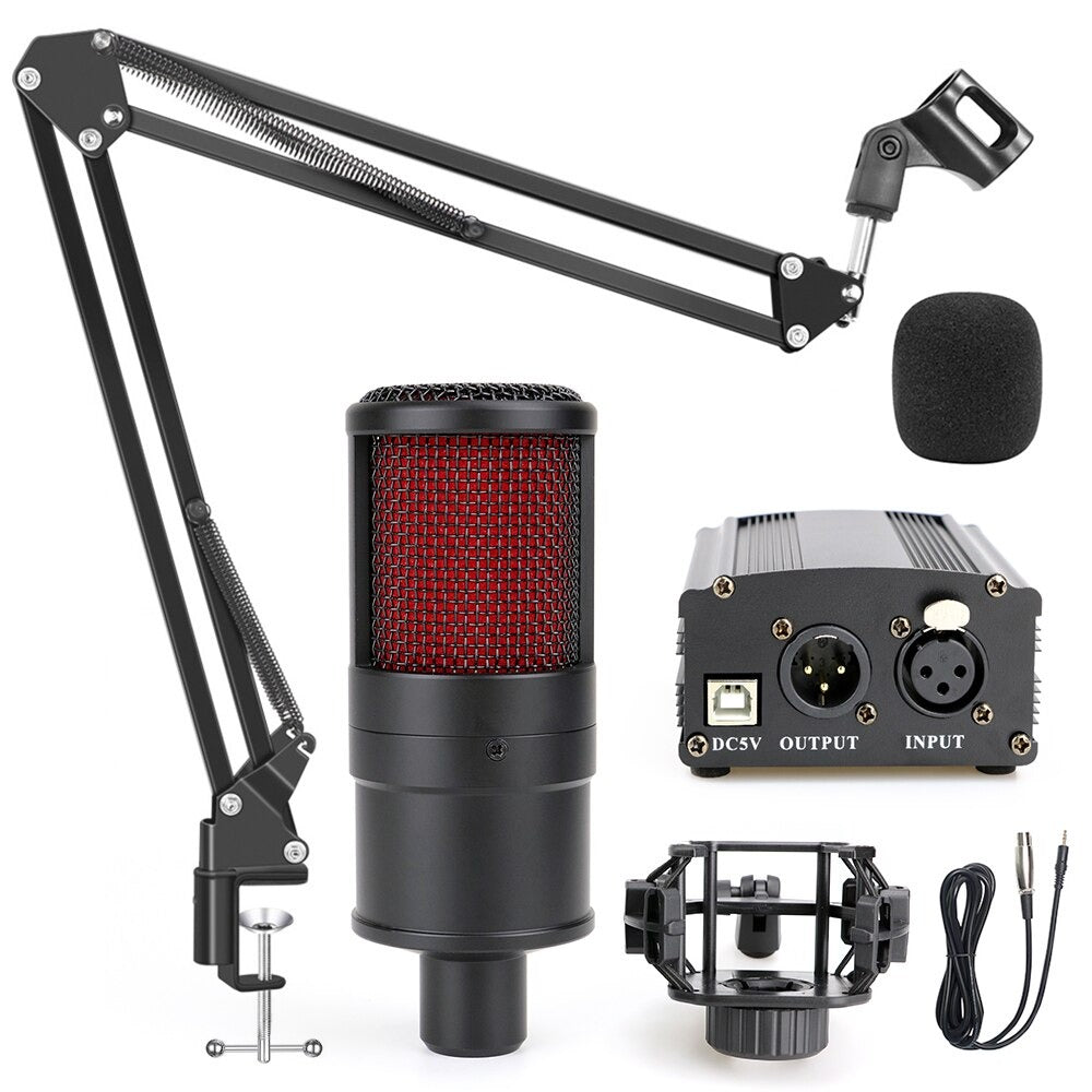 Professional Condenser Podcast Microphone Streaming Podcast Mic Studio Podcast Equipment Podcast Kit