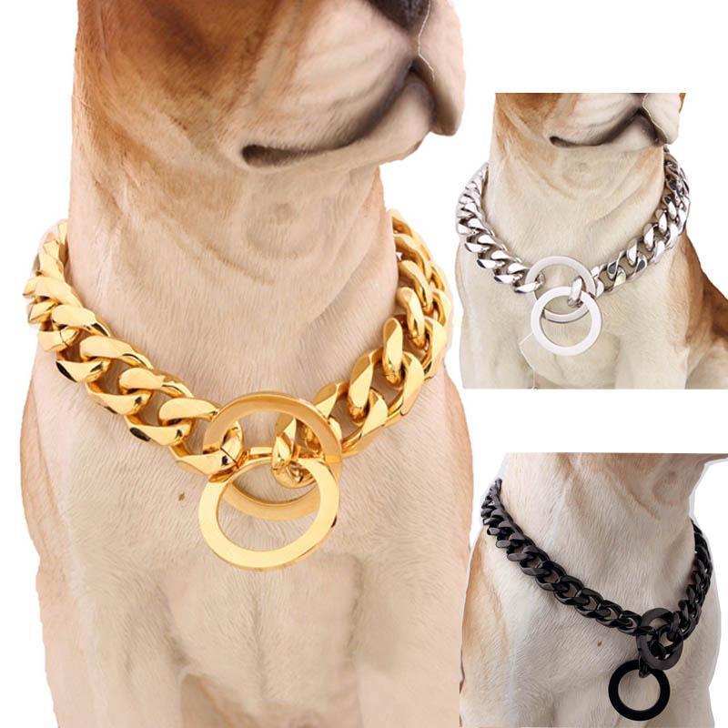 Big Hip Hop Chains Dog Collar 15mm - Balma Home