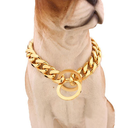 Big Hip Hop Chains Dog Collar 15mm - Balma Home