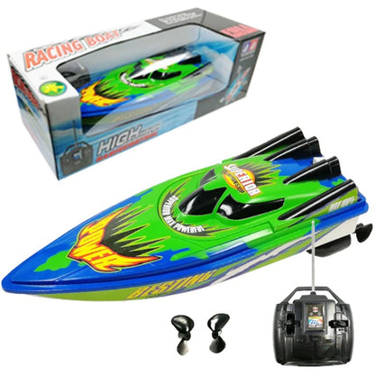 4 Channels RC Boat Twin Motor Rc Speed Boat Remote Control Boat for Kids Gift