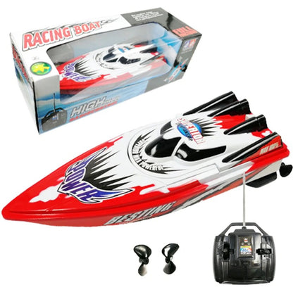 4 Channels RC Boat Twin Motor Rc Speed Boat Remote Control Boat for Kids Gift