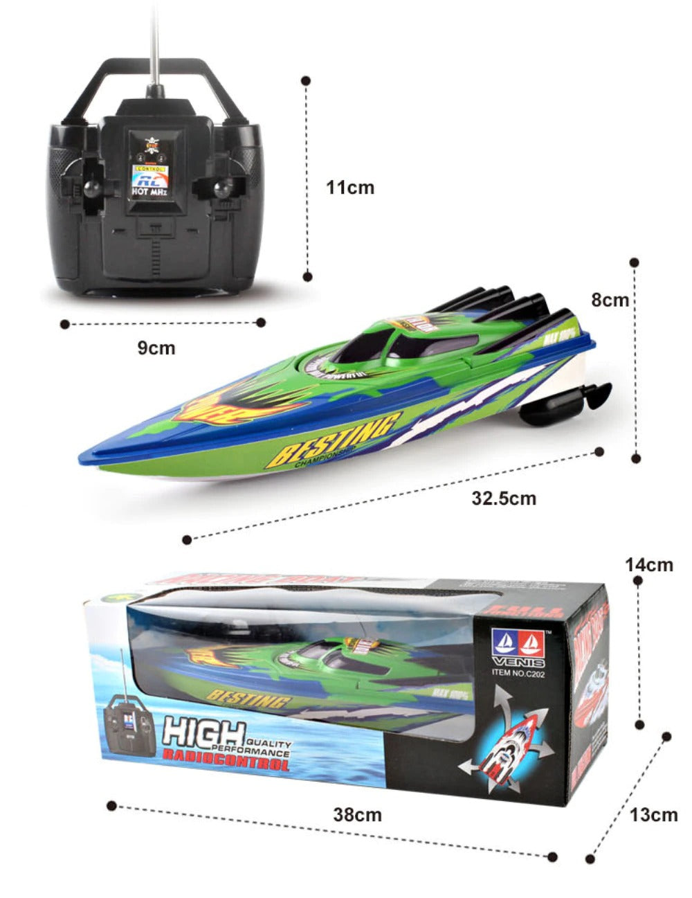 rc speed boat