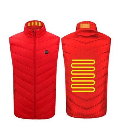 USB Electric Heated Jacket Rechargable Heated Jacket Intelligent  Warming Jacket