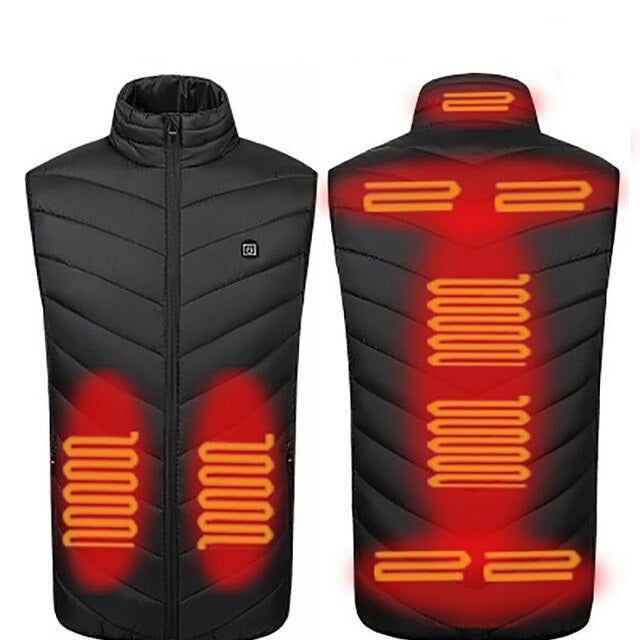 USB Electric Heated Jacket Rechargable Heated Jacket Intelligent  Warming Jacket