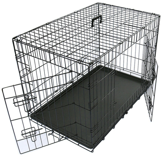 Folding Detachable Car Travel Dog Crate for Small and Medium Size Dog Cage