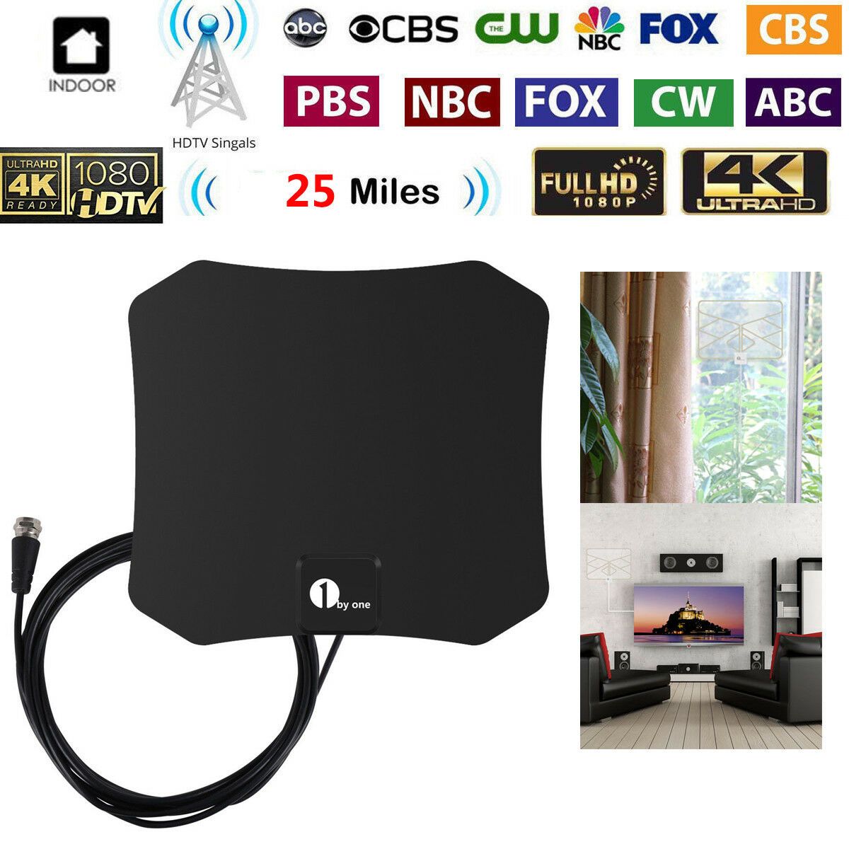 Indoor Satellite HDTV Antenna