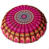 Image of Indian Mandala Case Round Meditation Cushion