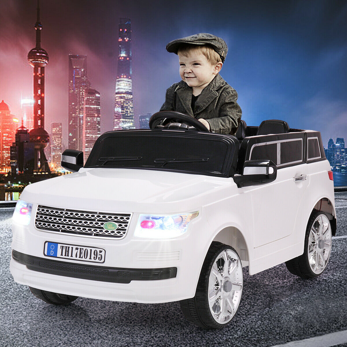 Toddler Electric Car White 6v | Kids Electric Car