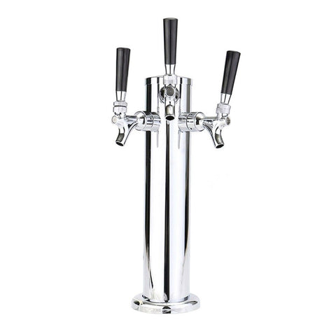 Triple Faucet Perfect Draft Beer Tower Stainless Steel Draught Beer Dispenser Machine