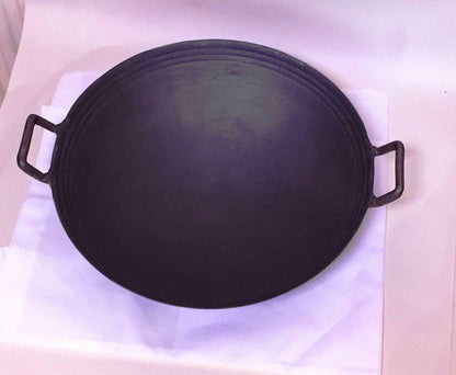 Round Base Cast Iron Wok 14"