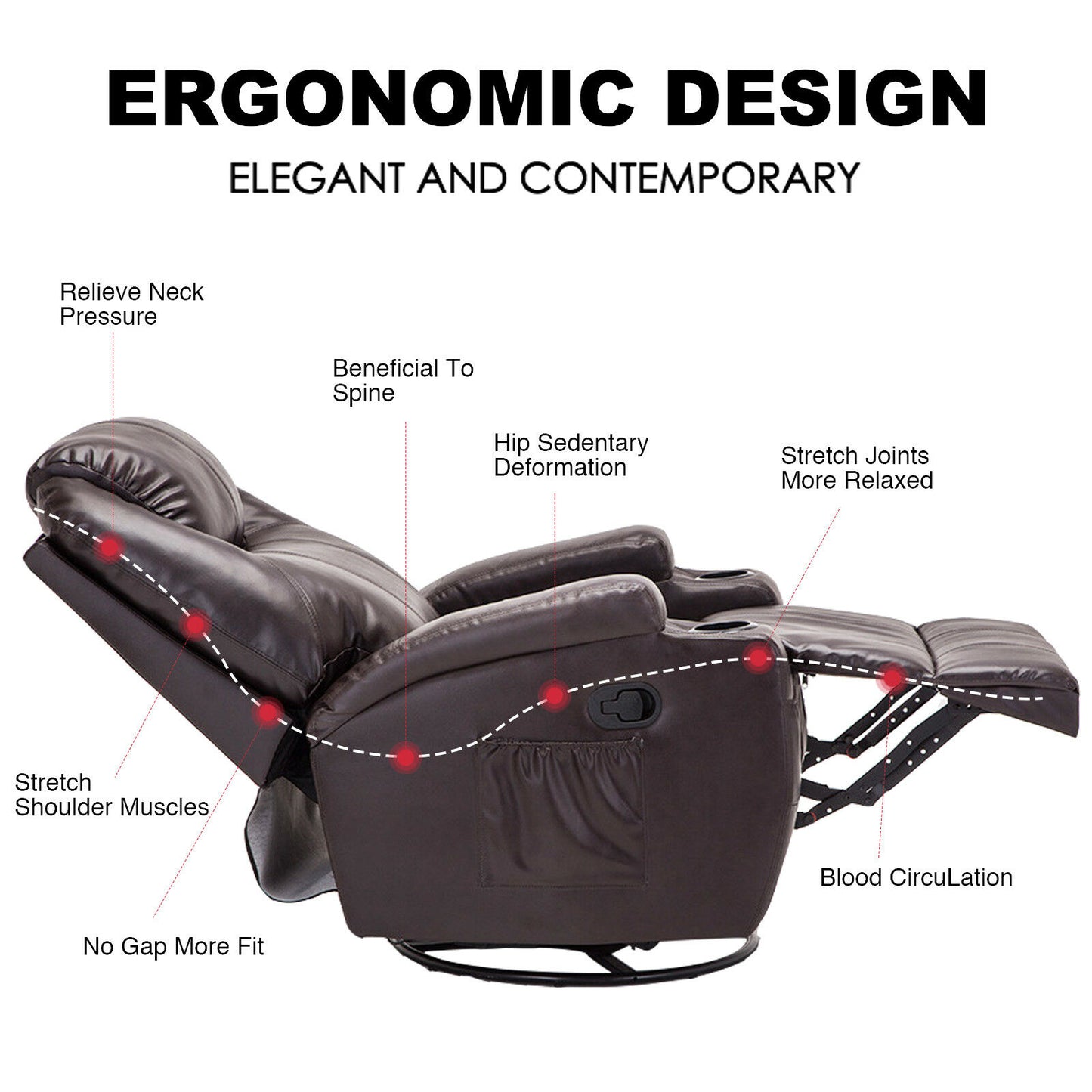 Massager Chair - Electric Back Massager for Chair - Massager Recliner