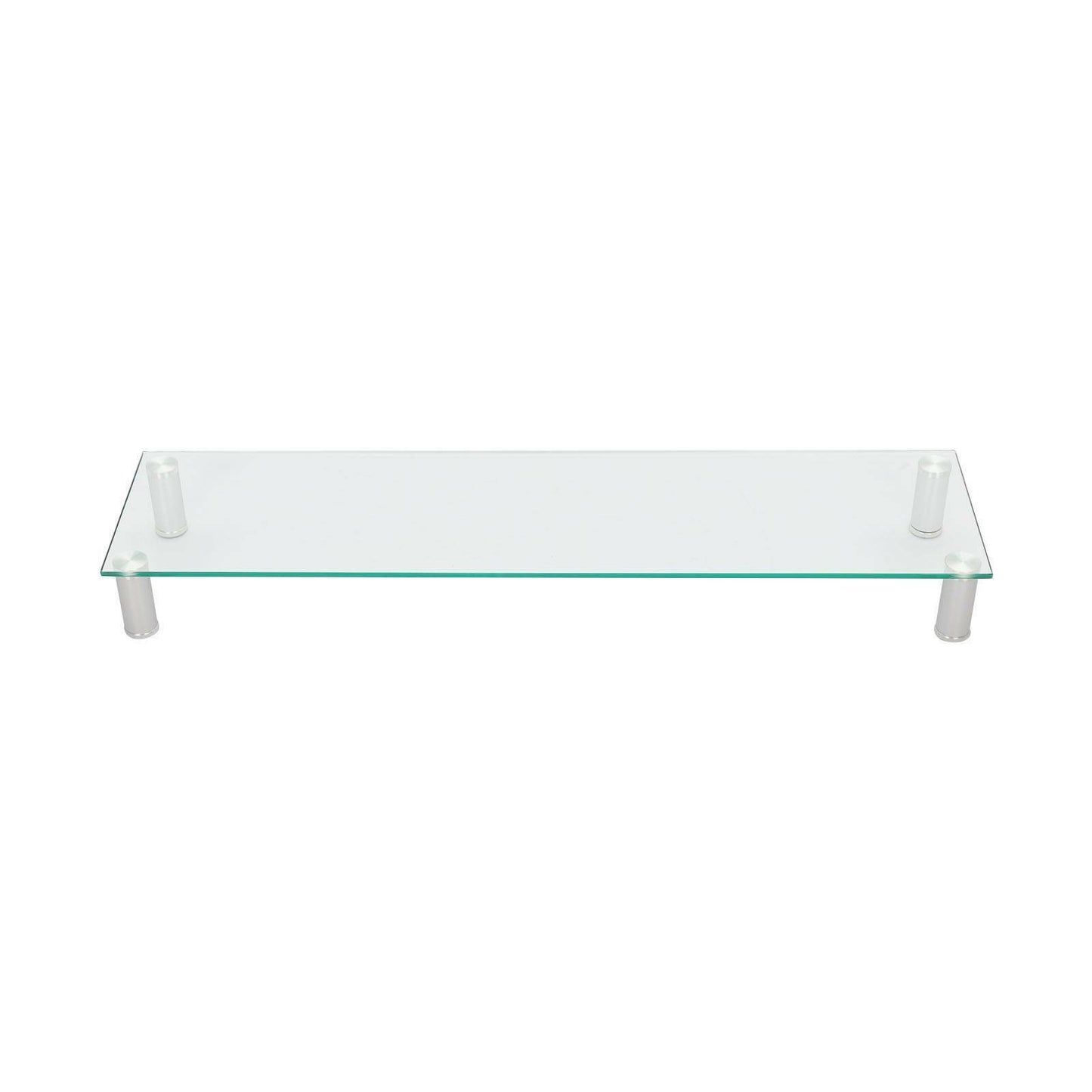 Large Clear Glass TV Stand Riser