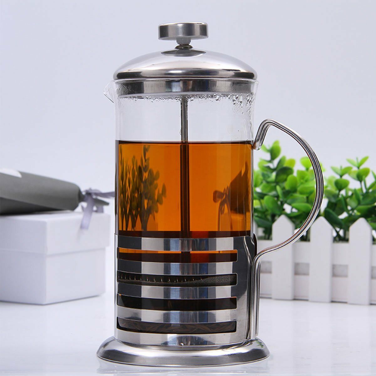 350 Ml Stainless Steel Glass Cafetiere