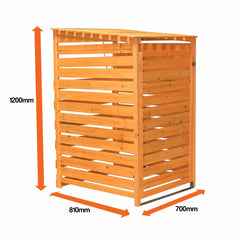Outdoor Wooden Wheelie Bin Storage