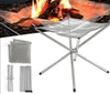Image of Portable Folding Fire Pit for Camping Cooking Camping Equipment for Backpack