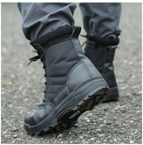 Tactical Military Police and Patrol Boots Men's Special Force Police Boots Safety Shoes Police Shoes Style