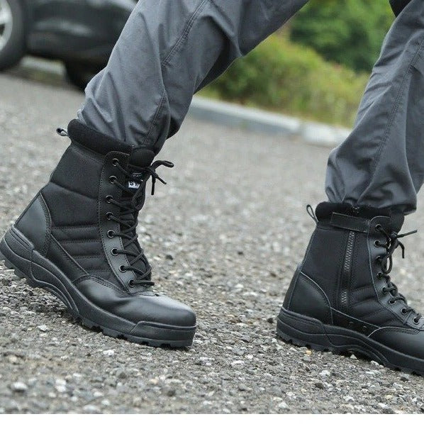 Tactical Military Police and Patrol Boots Men's Special Force Police Boots Safety Shoes Police Shoes Style