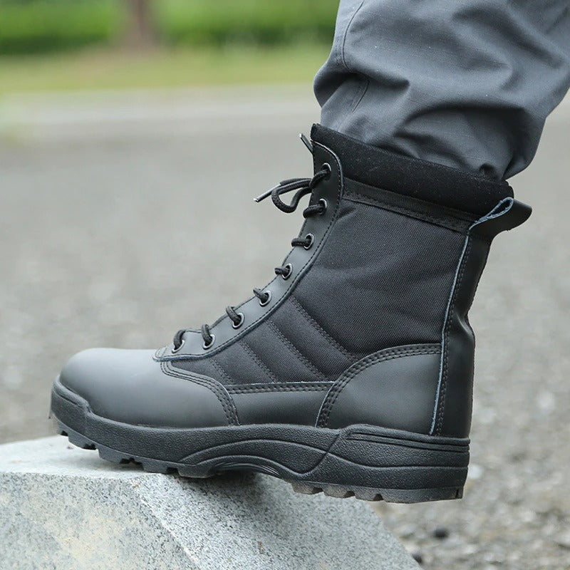 Tactical Military Police and Patrol Boots Men's Special Force Police Boots Safety Shoes Police Shoes Style