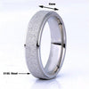 Image of Rose Gold Tungsten Wedding Band, Brushed and Polished Comfort Fit
