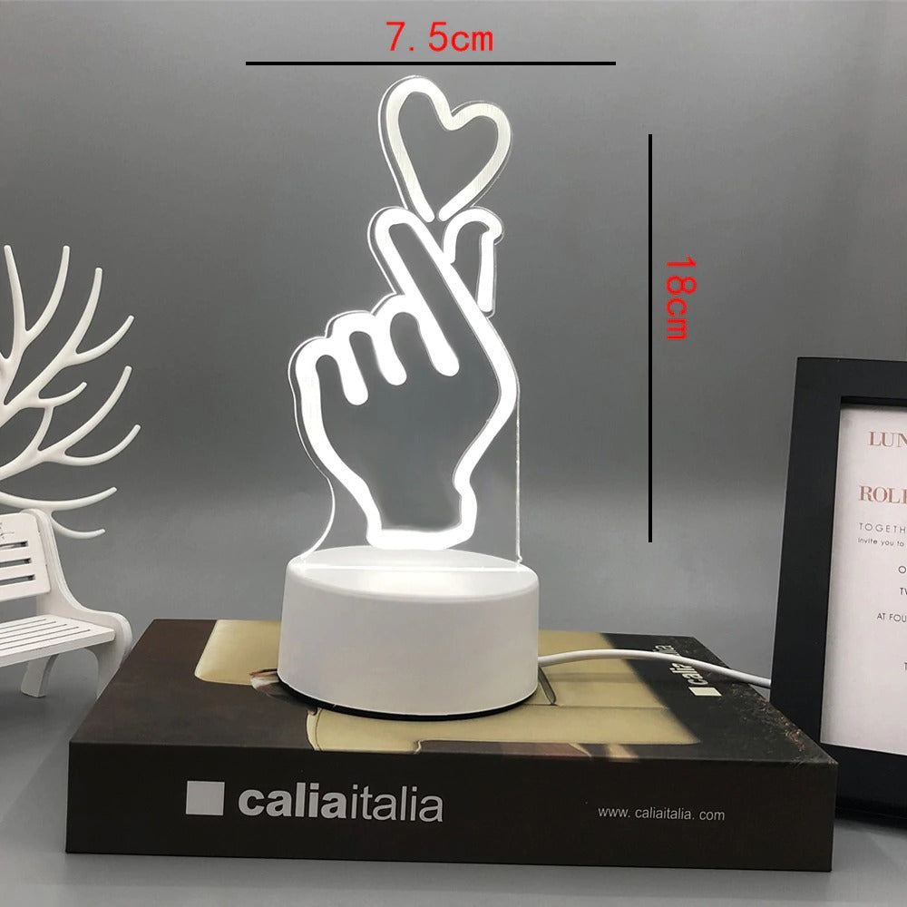 3d Lamp Bedside LED lamp Rechargeable