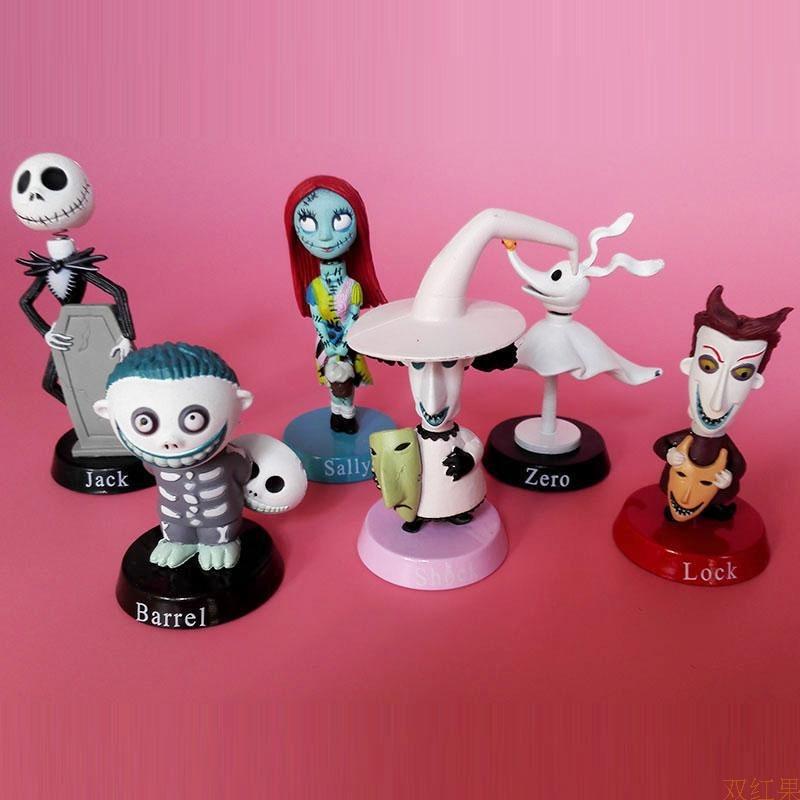 Set of 6 collectible figures nightmare before christmas