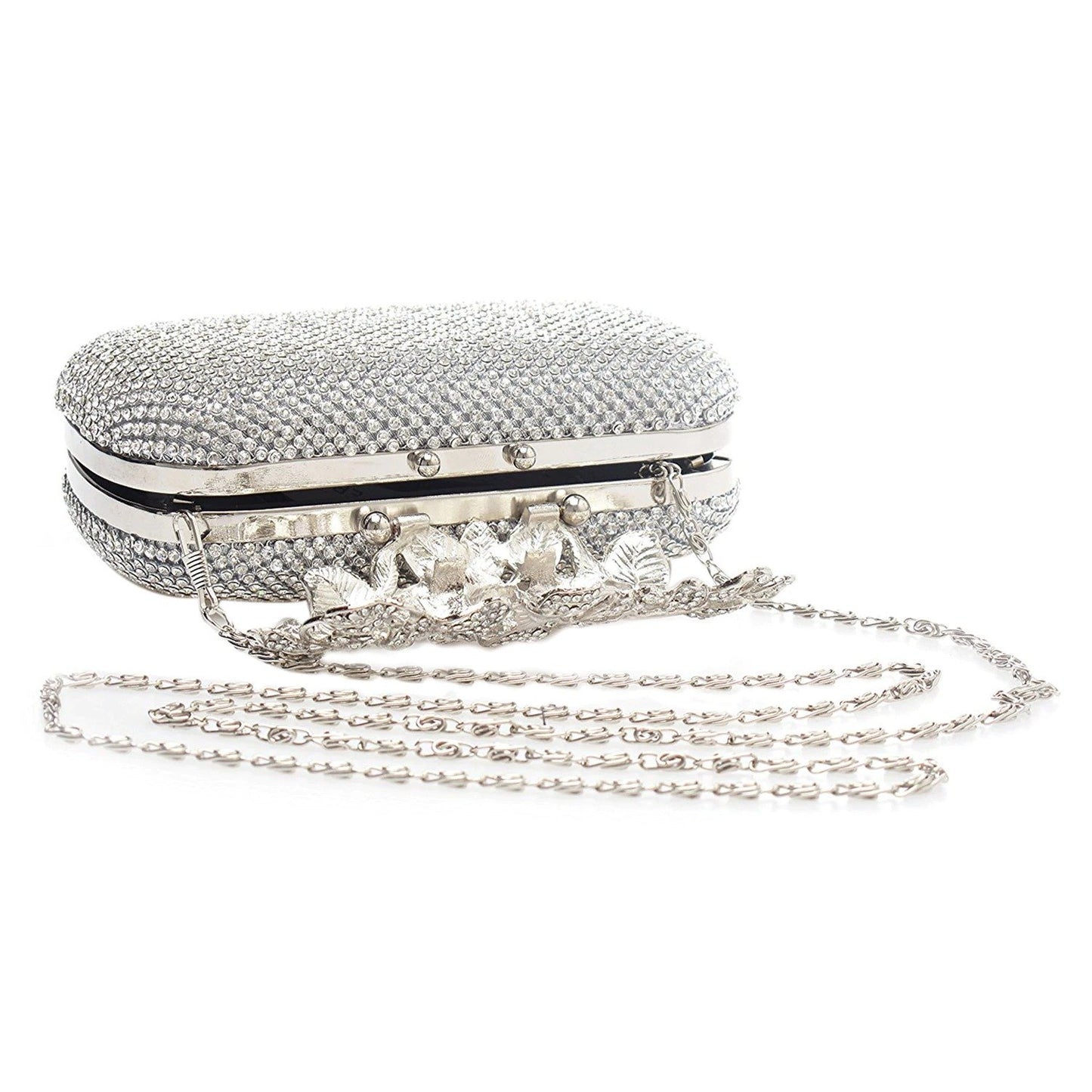 Clasp Silver Unique Purse