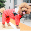 Image of Hooded Waterproof Dog Coat Fashion Waterproof Dog Jacket Waterproof Dog Coat with Legs