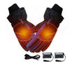Image of Rechargable Heated Motorcycle Gloves Battery Powered Touchscreen Warm Motorcycle Gloves