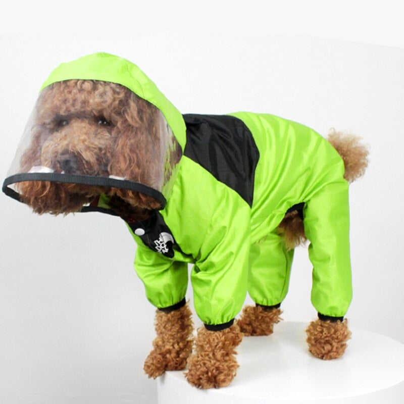 Hooded Waterproof Dog Coat Fashion Waterproof Dog Jacket Waterproof Dog Coat with Legs