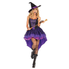 Image of Witch Halloween Costume Sexy Purple Witch Dress For Women Costumes For Adults Plus Size S-XXL