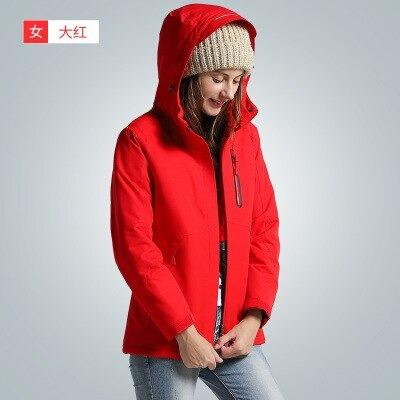 Men Women Thick USB Heated Coat Waterproof Windbreaker